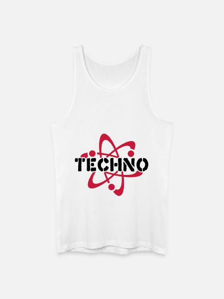 Techno__V003 - Débardeur bio Homme - blanc