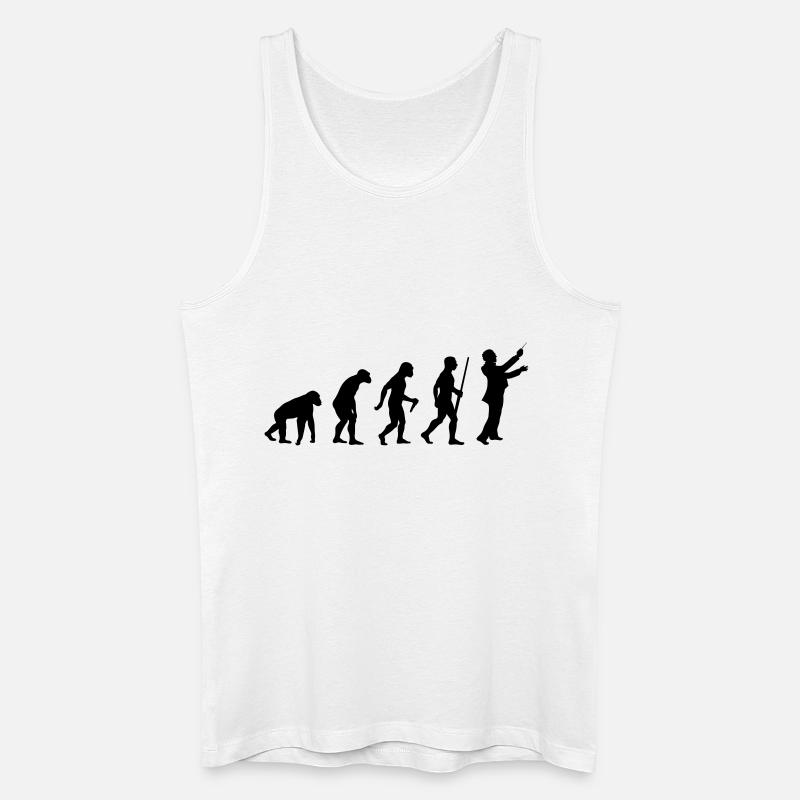 Conductor Evolution - Männer Bio Tank Top - Weiß