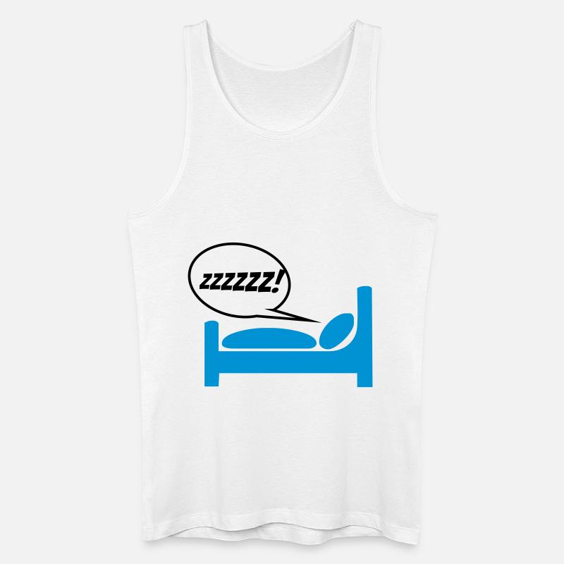 schnarchen - Männer Bio Tank Top - Weiß