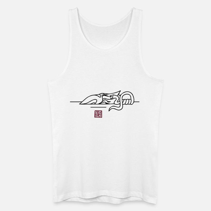 epic wingtsun crane snake battle - Männer Bio Tank Top - Weiß