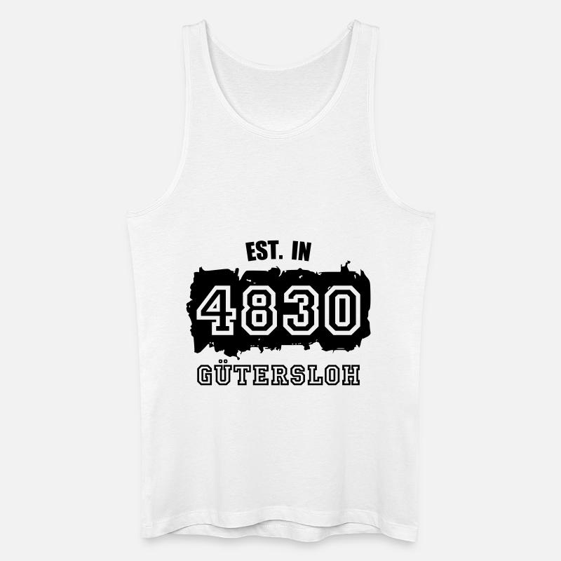 4830 Gütersloh - Established - Männer Bio Tank Top - Weiß
