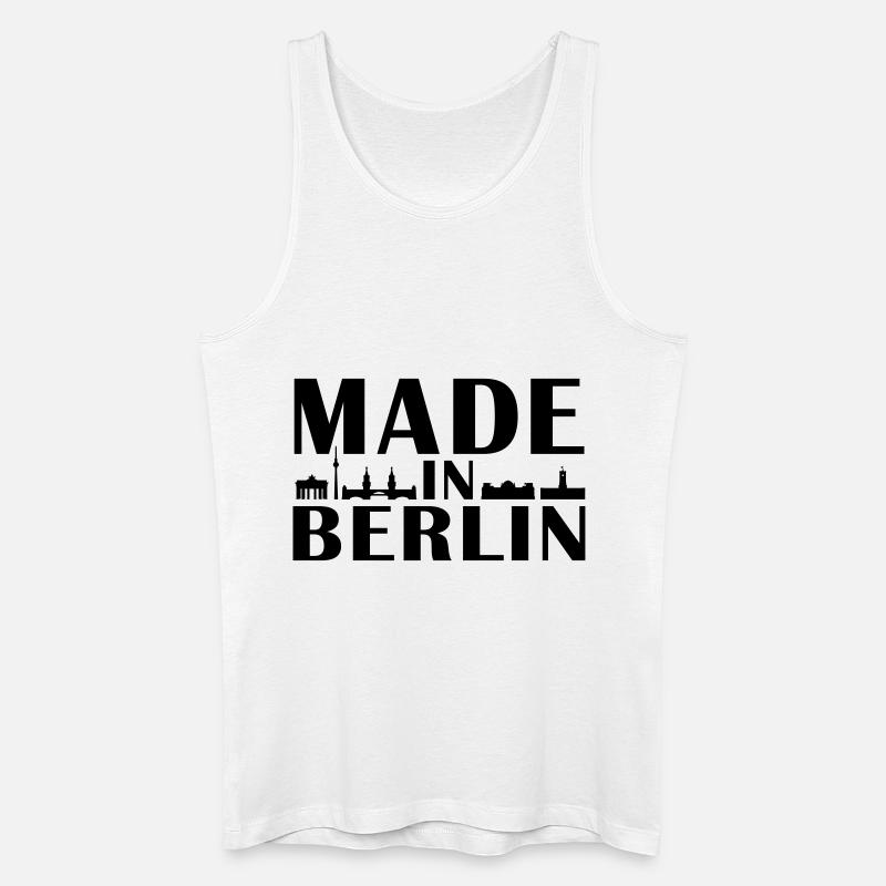 Berlin - Männer Bio Tank Top - Weiß