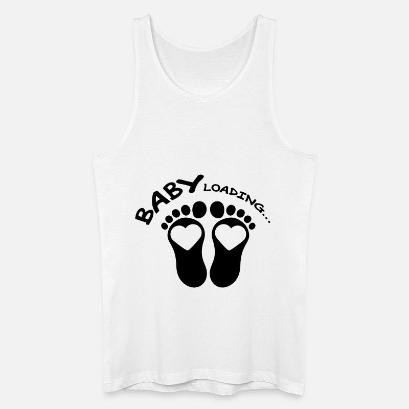 Baby Loading Design - Männer Bio Tank Top - Weiß