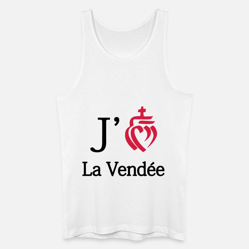 Ich mag die Vendée - Männer Bio Tank Top - Weiß