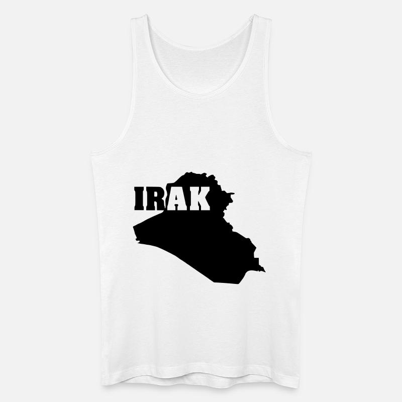 Irak (ID: 002004) - Männer Bio Tank Top - Weiß