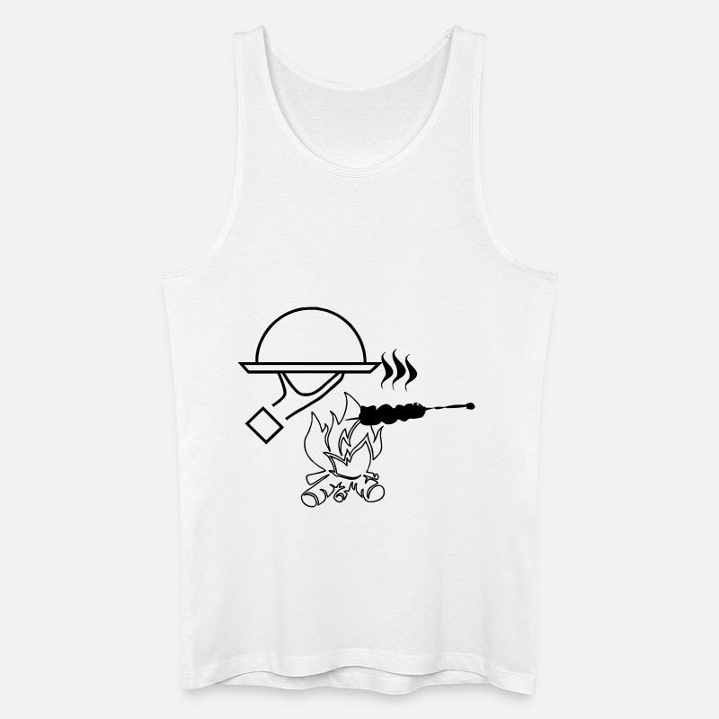 Grill - Männer Bio Tank Top - Weiß