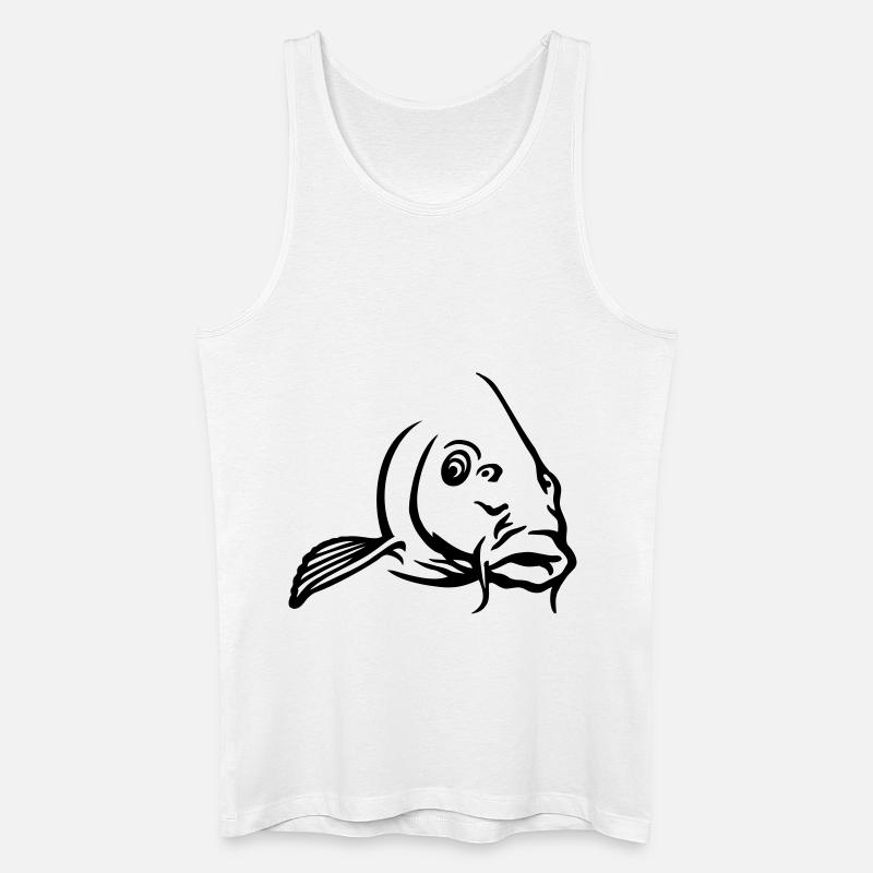 karpfen3 - Männer Bio Tank Top - Weiß