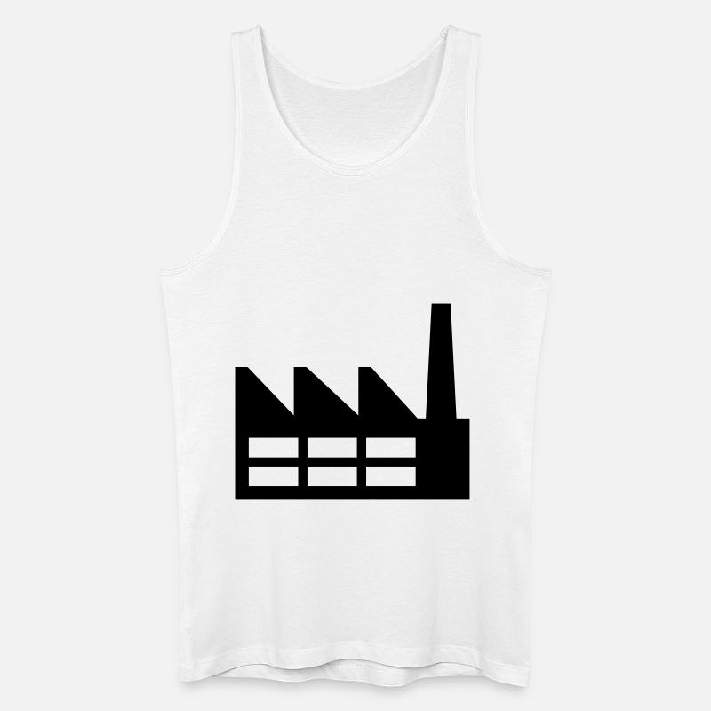 Fabrik - Männer Bio Tank Top - Weiß