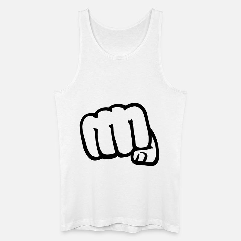 Faust - Männer Bio Tank Top - Weiß