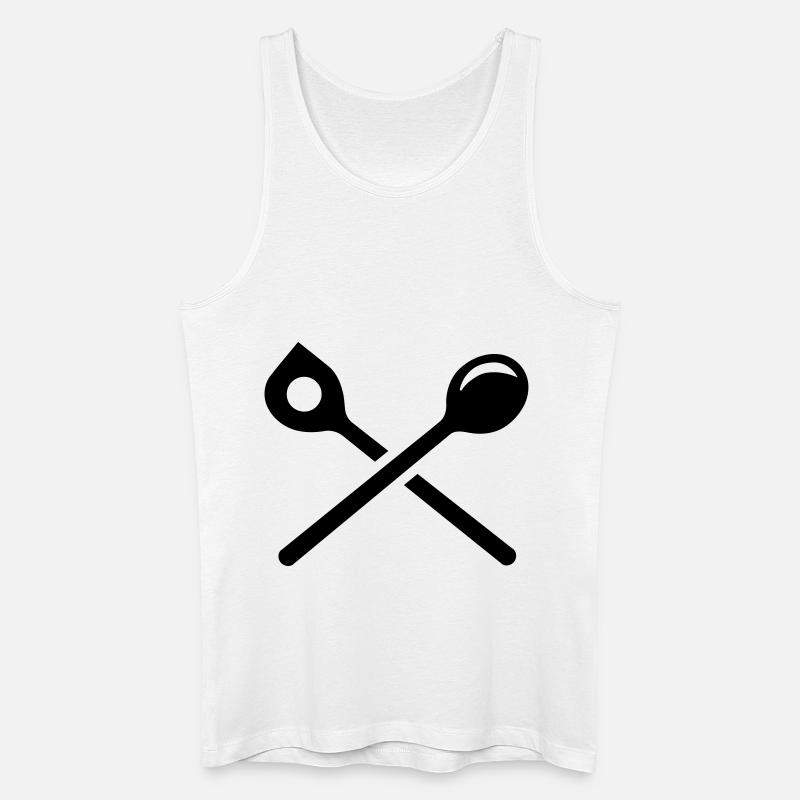 Koch - Männer Bio Tank Top - Weiß