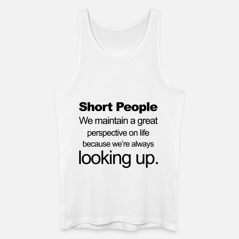 Short People - Männer Bio Tank Top - Weiß