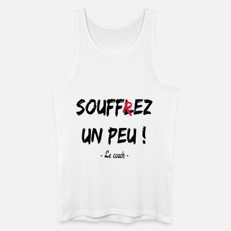 Soufflez un peu - Männer Bio Tank Top - Weiß