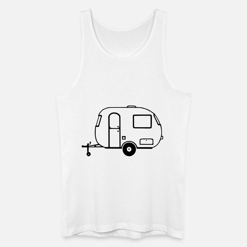 Wohnwagen - Männer Bio Tank Top - Weiß