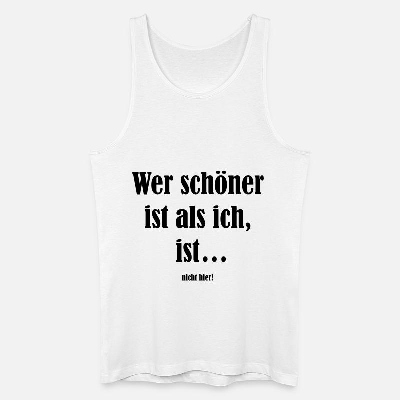 Wer_schoener_ist... - Männer Bio Tank Top - Weiß