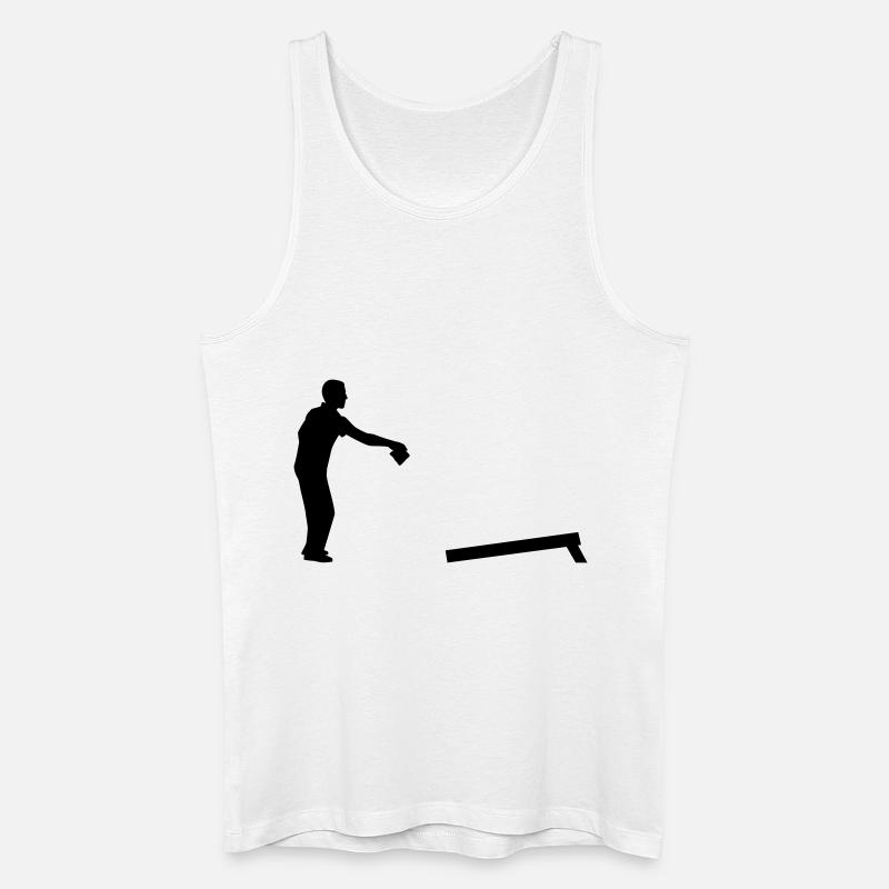Cornhole - Männer Bio Tank Top - Weiß