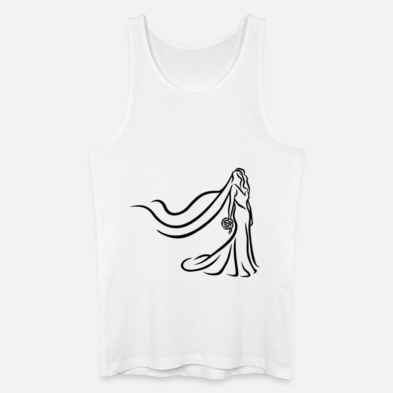 Braut - Männer Bio Tank Top - Weiß
