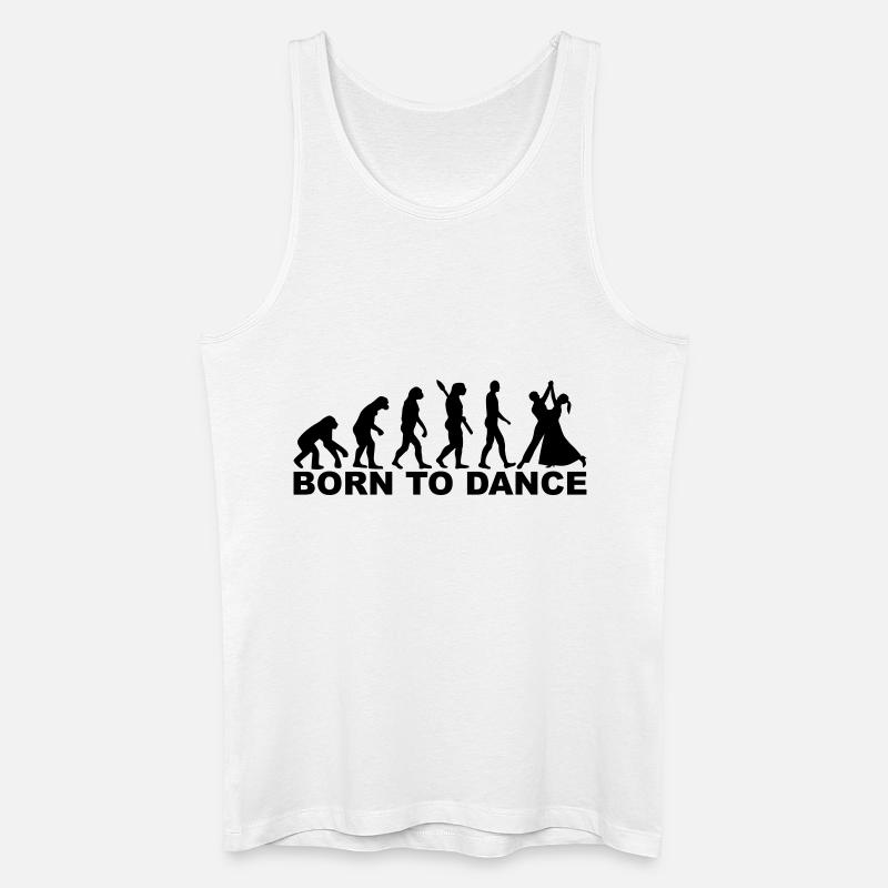Evolution Dancing - Men’s Organic Tank Top - white