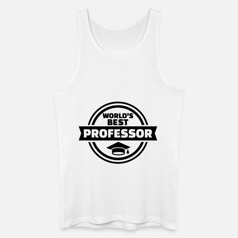 Professor - Männer Bio Tank Top - Weiß