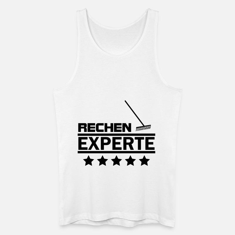 rechen experte - Männer Bio Tank Top - Weiß