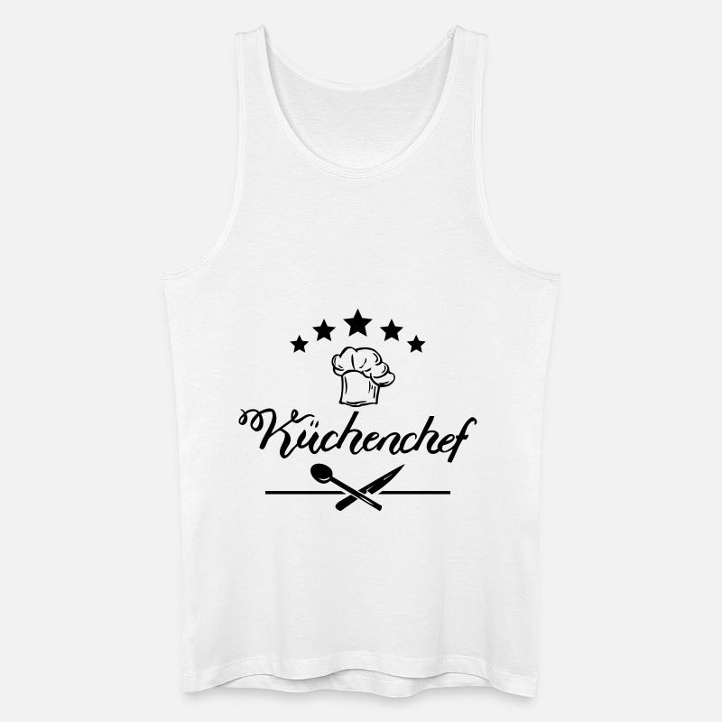 Küchenchef 5 Sterne - Männer Bio Tank Top - Weiß