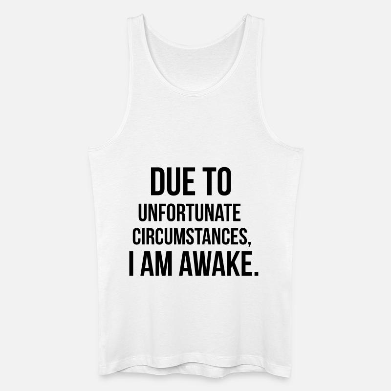 I am awake - Männer Bio Tank Top - Weiß