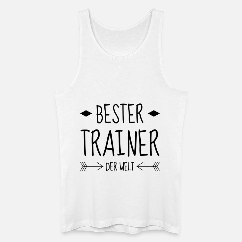 Coach / Coaching / Trainer / Sport - Männer Bio Tank Top - Weiß