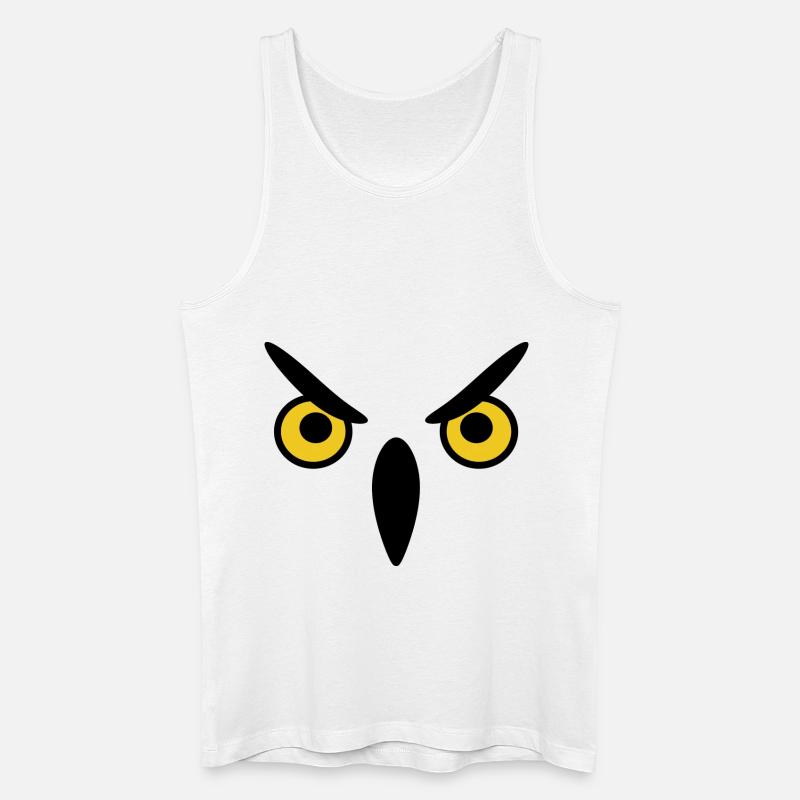 Eule eule eule - Männer Bio Tank Top - Weiß