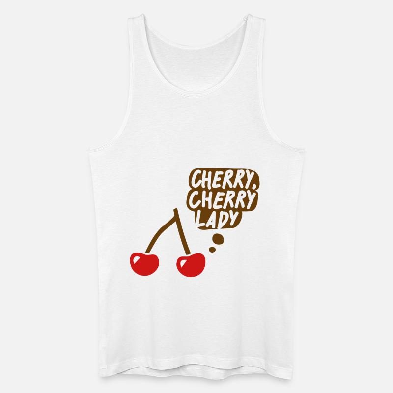 Cherry, cherry lady - Männer Bio Tank Top - Weiß