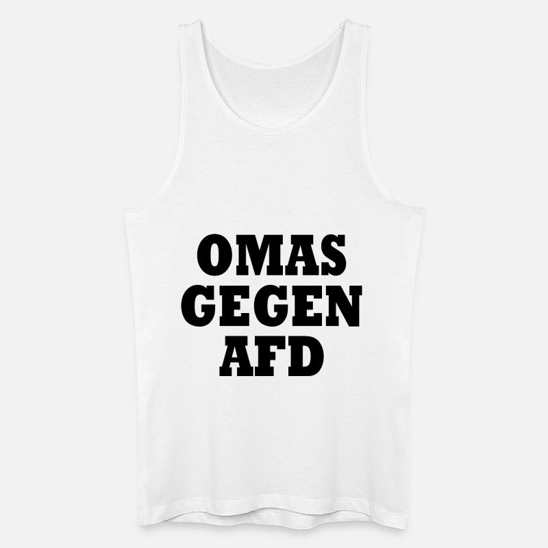 Omas gegen afd - Männer Bio Tank Top - Weiß