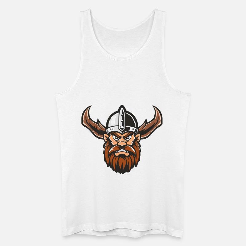 Wikinger 1 - Männer Bio Tank Top - Weiß