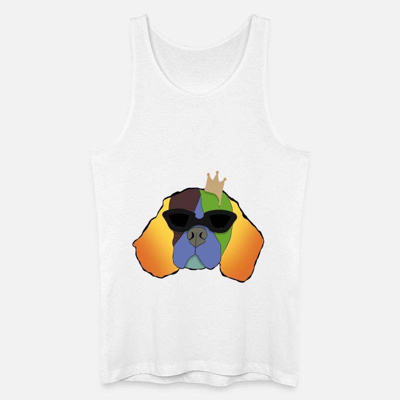 King Einstein - Männer Bio Tank Top - Weiß