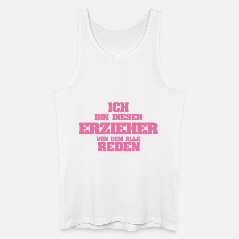 Beruf Erzieher - Männer Bio Tank Top - Weiß