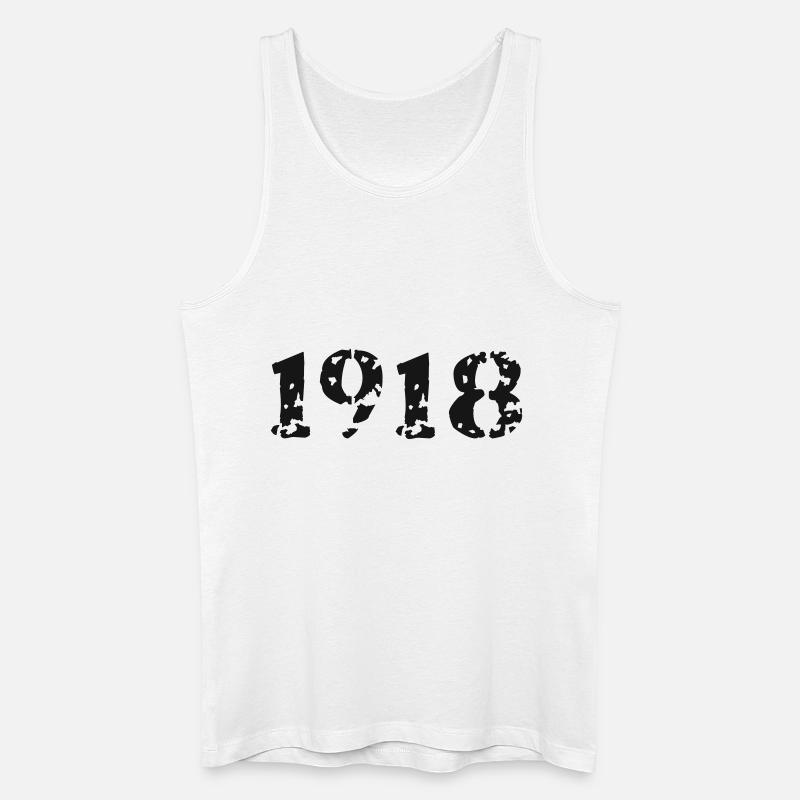 1918 - Männer Bio Tank Top - Weiß