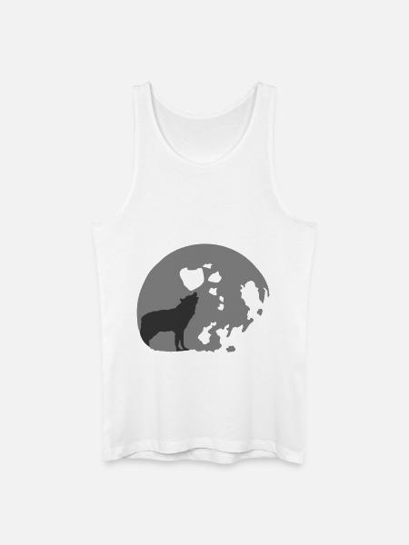 full moon - Männer Bio Tank Top - Weiß