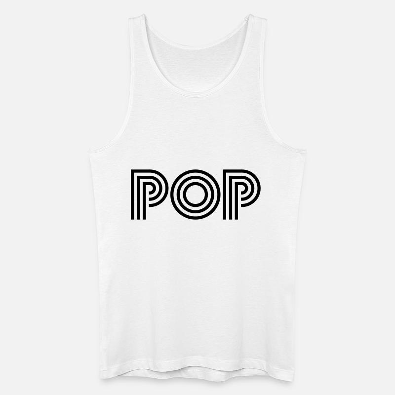 pop - Débardeur bio Homme - blanc