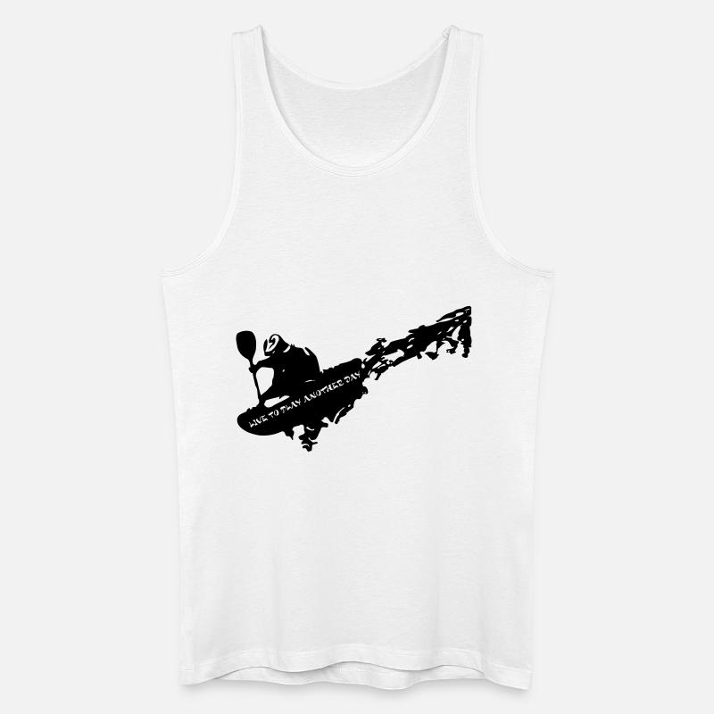 Paddler - Männer Bio Tank Top - Weiß