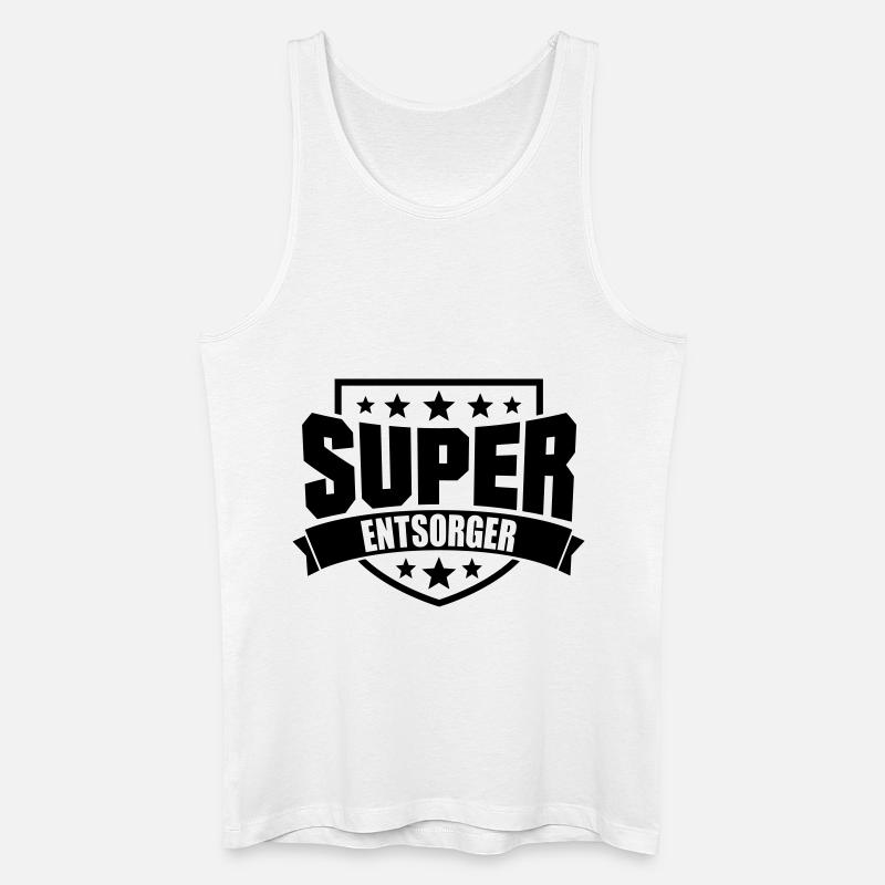 Super Entsorger - Männer Bio Tank Top - Weiß