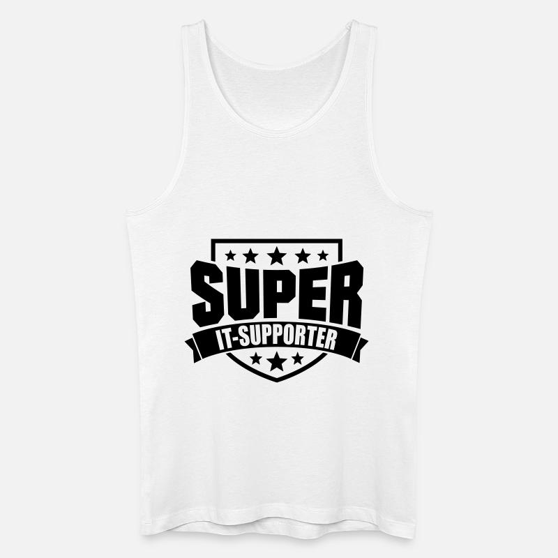 Super IT-Supporter - Männer Bio Tank Top - Weiß