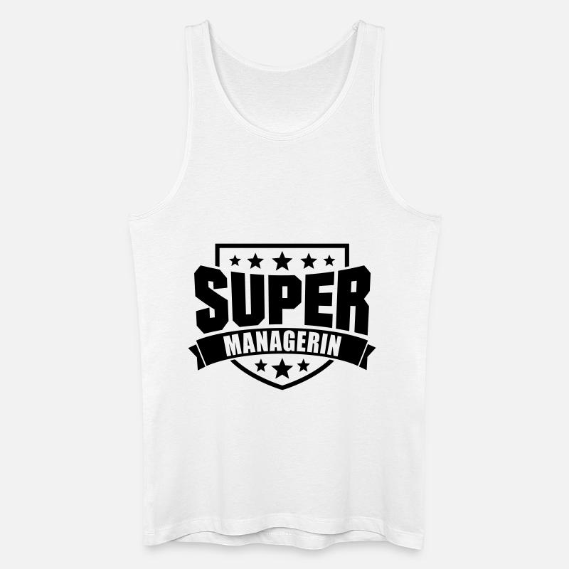 Super Managerin - Männer Bio Tank Top - Weiß