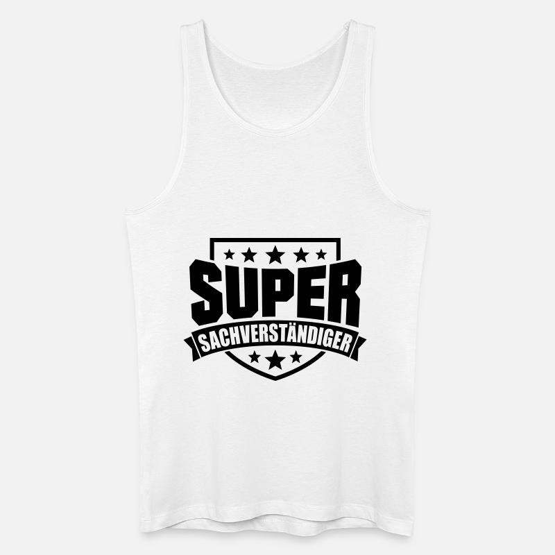 Super Sachverständiger - Männer Bio Tank Top - Weiß