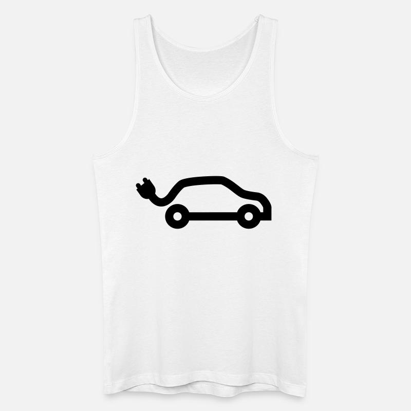 E-Car - Männer Bio Tank Top - Weiß