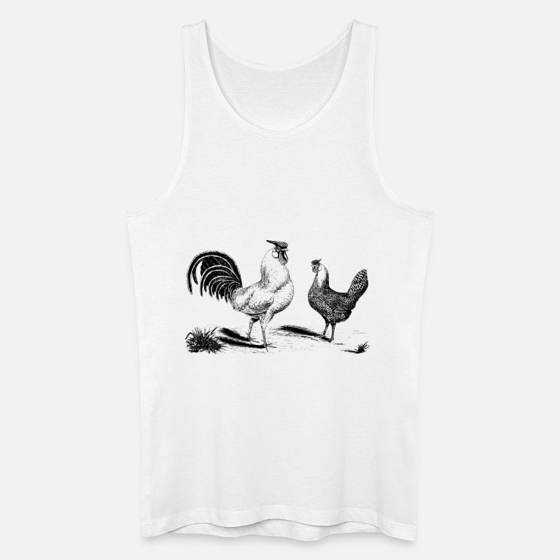 chicken237 - Männer Bio Tank Top - Weiß