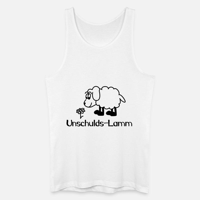 Unschulds Lamm - Männer Bio Tank Top - Weiß
