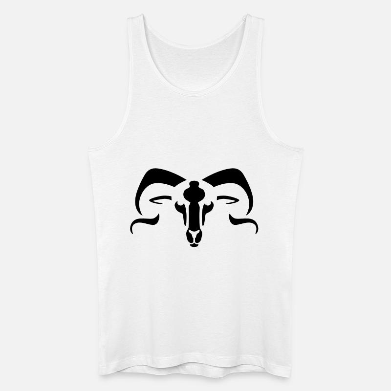 widder_062012_b_1c - Männer Bio Tank Top - Weiß