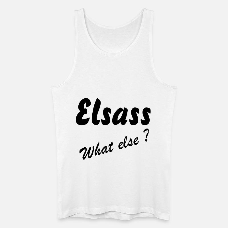 Elsass, was sonst - Männer Bio Tank Top - Weiß
