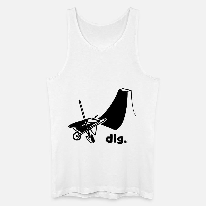 dig - Männer Bio Tank Top - Weiß