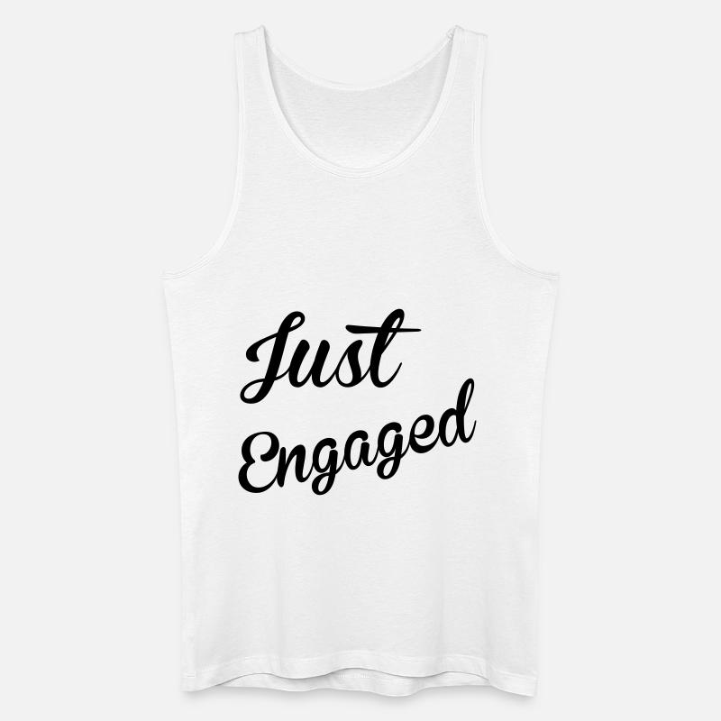 Just Engaged - Männer Bio Tank Top - Weiß
