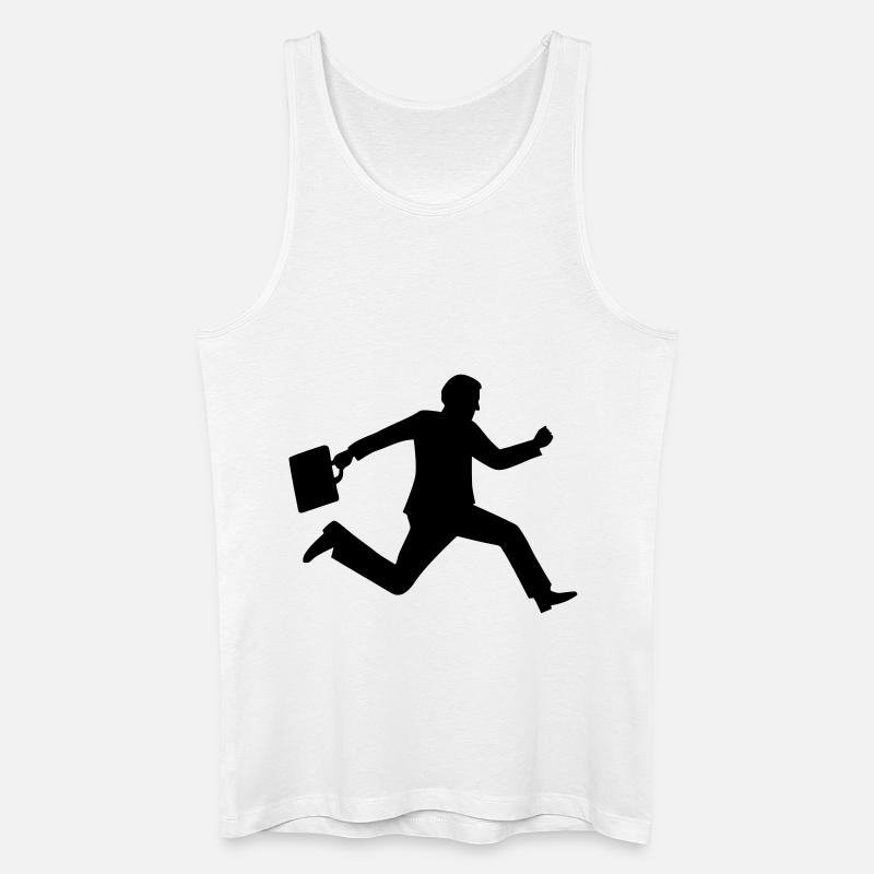 Business - Männer Bio Tank Top - Weiß