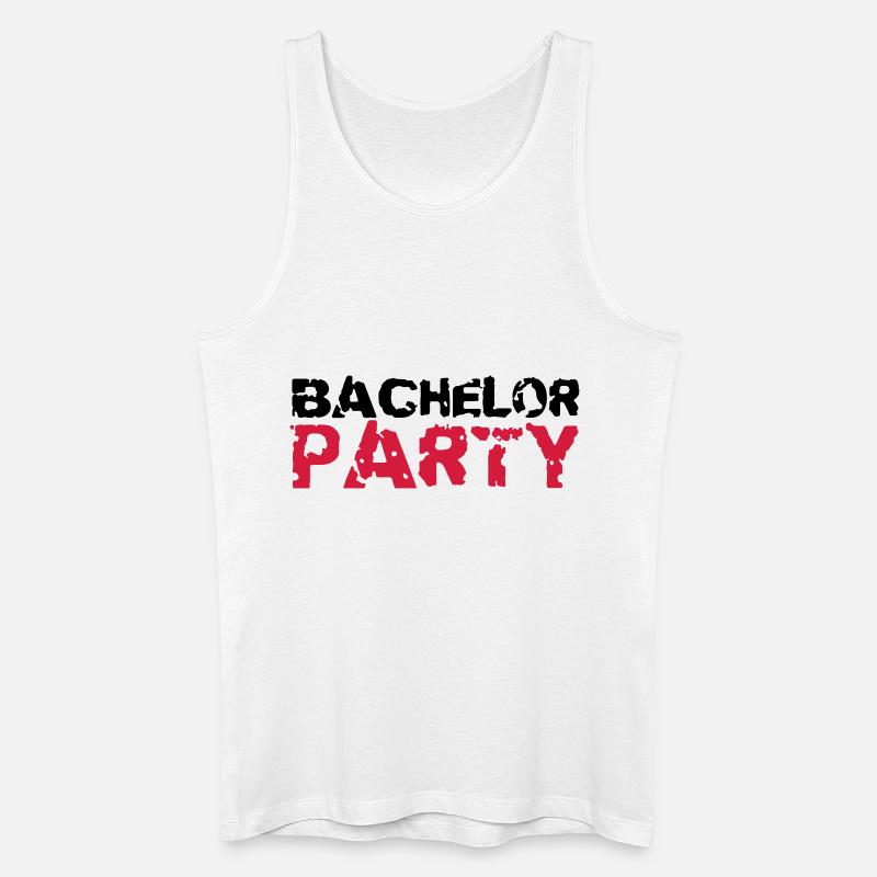 Bachelor Party Stempel Design - Männer Bio Tank Top - Weiß