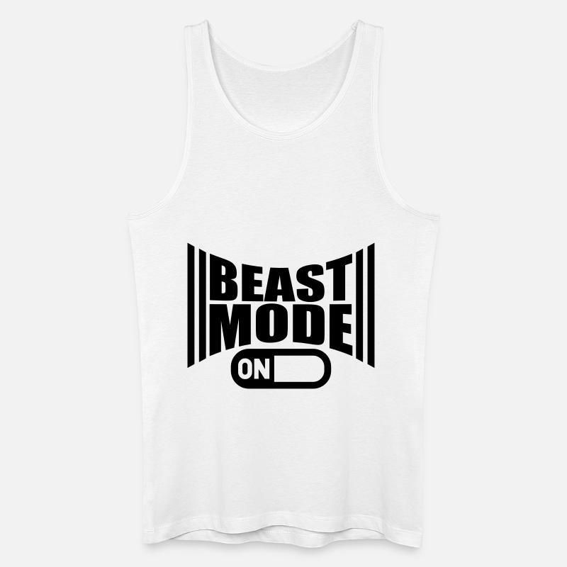 On An Beast Mode Power - Männer Bio Tank Top - Weiß